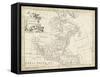 Map of North America-T. Jeffreys-Framed Stretched Canvas