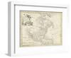 Map of North America-T. Jeffreys-Framed Art Print