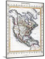 Map of North America-null-Mounted Giclee Print