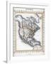 Map of North America-null-Framed Giclee Print