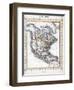 Map of North America-null-Framed Giclee Print