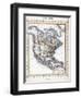 Map of North America-null-Framed Giclee Print