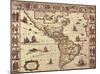 Map of North and South America-Joan Blaeu-Mounted Art Print