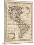 Map of North and South America-J. Gibson-Mounted Photographic Print