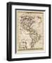 Map of North and South America-J. Gibson-Framed Photographic Print