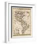 Map of North and South America-J. Gibson-Framed Photographic Print