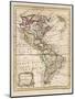 Map of North and South America-J. Gibson-Mounted Photographic Print