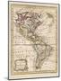 Map of North and South America-J. Gibson-Mounted Art Print