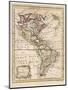 Map of North and South America-J. Gibson-Mounted Art Print