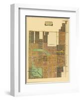 Map of North Coral Gables, 1926-null-Framed Giclee Print