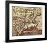 Map of North Eastern America-Joan Blaeu-Framed Art Print