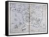 Map of North-Eastern Brazil-null-Framed Stretched Canvas