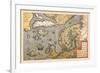 Map of North Sea-Abraham Ortelius-Framed Art Print