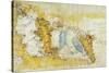 Map of North-West of Tuscany from Florence to Sea-Leonardo da Vinci-Stretched Canvas