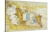 Map of North-West of Tuscany from Florence to Sea-Leonardo da Vinci-Stretched Canvas