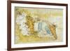 Map of North-West of Tuscany from Florence to Sea-Leonardo da Vinci-Framed Giclee Print