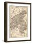 Map of Northamptonshire and Bedfordshire, England, 1870s-null-Framed Giclee Print