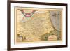 Map of Northeastern Italy-Abraham Ortelius-Framed Art Print