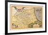 Map of Northeastern Italy-Abraham Ortelius-Framed Art Print