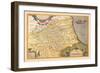 Map of Northeastern Italy-Abraham Ortelius-Framed Art Print