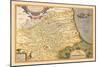 Map of Northeastern Italy-Abraham Ortelius-Mounted Art Print