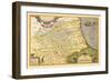 Map of Northeastern Italy-Abraham Ortelius-Framed Art Print