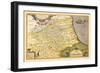Map of Northeastern Italy-Abraham Ortelius-Framed Art Print