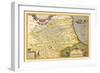 Map of Northeastern Italy-Abraham Ortelius-Framed Art Print