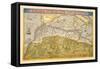 Map of Northern Africa-Abraham Ortelius-Framed Stretched Canvas