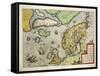 Map of Northern Europe, from Theatrum Orbis Terrarum by Abraham Ortelius, 1528-1598, 1570-null-Framed Stretched Canvas