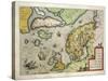 Map of Northern Europe, from Theatrum Orbis Terrarum by Abraham Ortelius, 1528-1598, 1570-null-Stretched Canvas