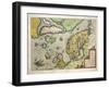 Map of Northern Europe, from Theatrum Orbis Terrarum by Abraham Ortelius, 1528-1598, 1570-null-Framed Giclee Print