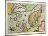 Map of Northern Europe, from Theatrum Orbis Terrarum by Abraham Ortelius, 1528-1598, 1570-null-Mounted Giclee Print