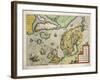 Map of Northern Europe, from Theatrum Orbis Terrarum by Abraham Ortelius, 1528-1598, 1570-null-Framed Giclee Print