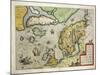 Map of Northern Europe, from Theatrum Orbis Terrarum by Abraham Ortelius, 1528-1598, 1570-null-Mounted Giclee Print