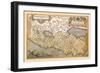 Map of Northern Italy-Abraham Ortelius-Framed Art Print