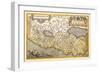 Map of Northern Italy-Abraham Ortelius-Framed Art Print