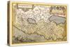 Map of Northern Italy-Abraham Ortelius-Stretched Canvas