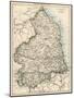 Map of Northumberland, England, 1870s-null-Mounted Giclee Print