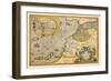 Map of Northwestern Africa-Abraham Ortelius-Framed Art Print