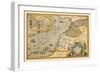 Map of Northwestern Africa-Abraham Ortelius-Framed Art Print