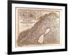 Map of Norway and Sweden, 1872-null-Framed Giclee Print