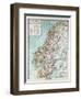 Map of Norway and Sweden 1899-null-Framed Giclee Print