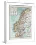 Map of Norway and Sweden 1899-null-Framed Giclee Print