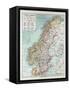 Map of Norway and Sweden 1899-null-Framed Stretched Canvas