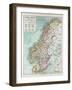 Map of Norway and Sweden 1899-null-Framed Giclee Print