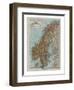 Map of Norway and Sweden, c19th century-Unknown-Framed Premium Giclee Print