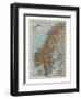 Map of Norway and Sweden, c19th century-Unknown-Framed Premium Giclee Print