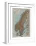 Map of Norway and Sweden, c19th century-Unknown-Framed Giclee Print
