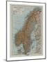 Map of Norway and Sweden, c19th century-Unknown-Mounted Giclee Print